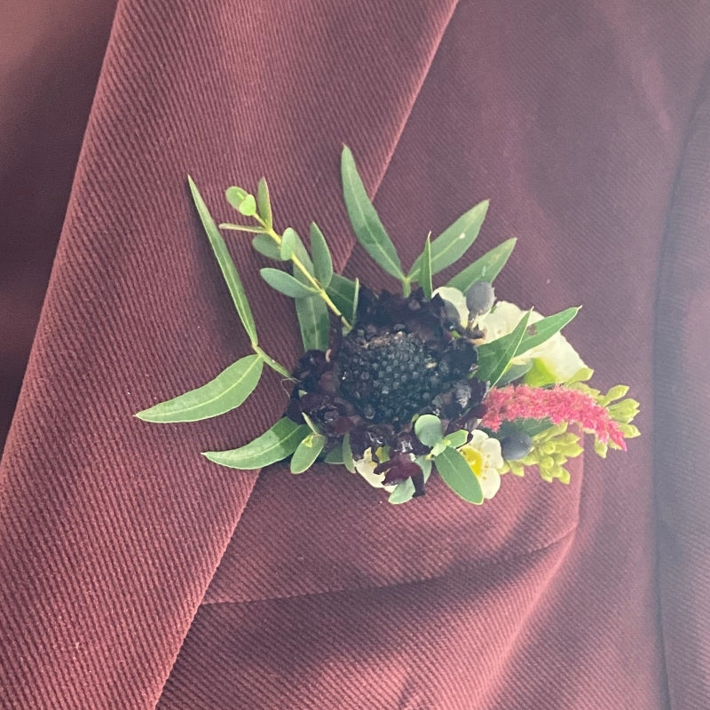 boutonniere mariage fleurs