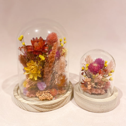 globe-fleuri-rose-orange-jaune-fleurs-sechees-idee-cadeau