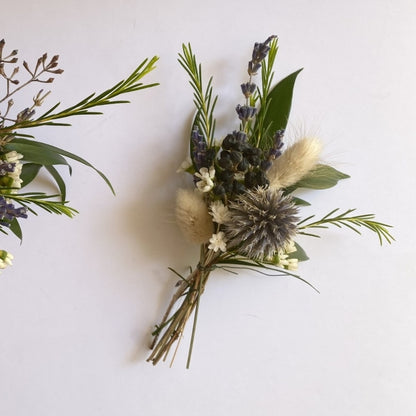 boutonniere champetre mariage par Cabane atelier floral
