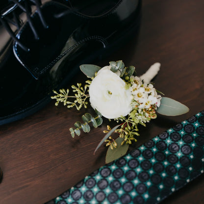 boutonniere mariage par Cabane atelier floral