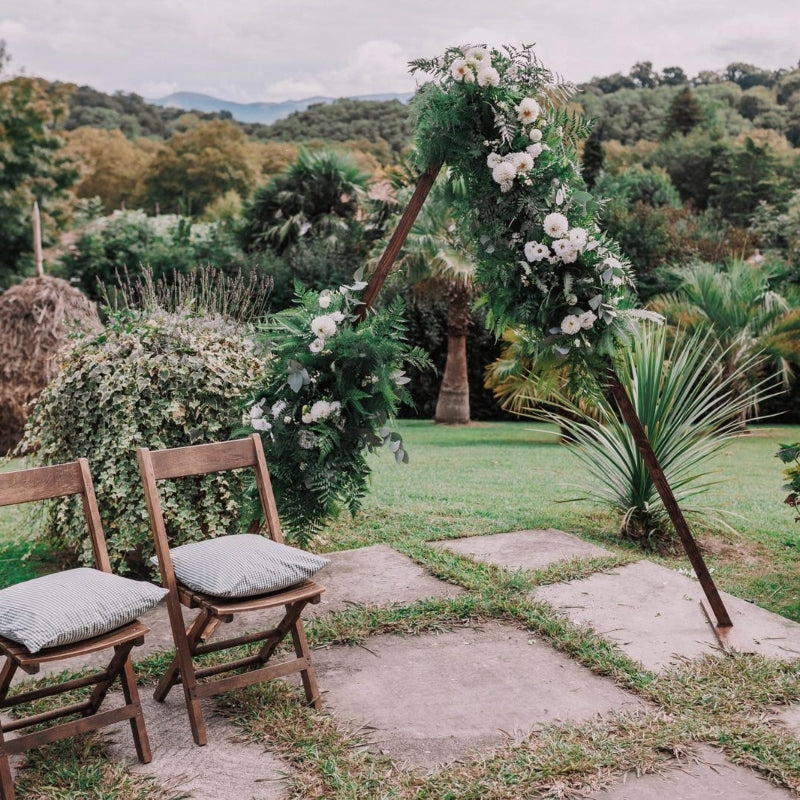 decoration florale mariage arche cabane atelier floral