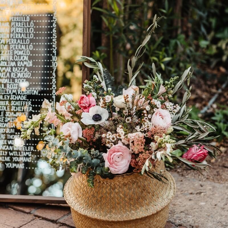 decoration plan de table par cabane atelier floral